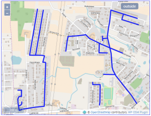 Inter-Komp Banino • Mapa zasięgu sieci